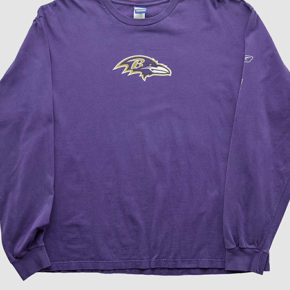 Fanatics Baltimore Ravens Reebok 2000s Long Sleeve T-shirt Purple Vintage