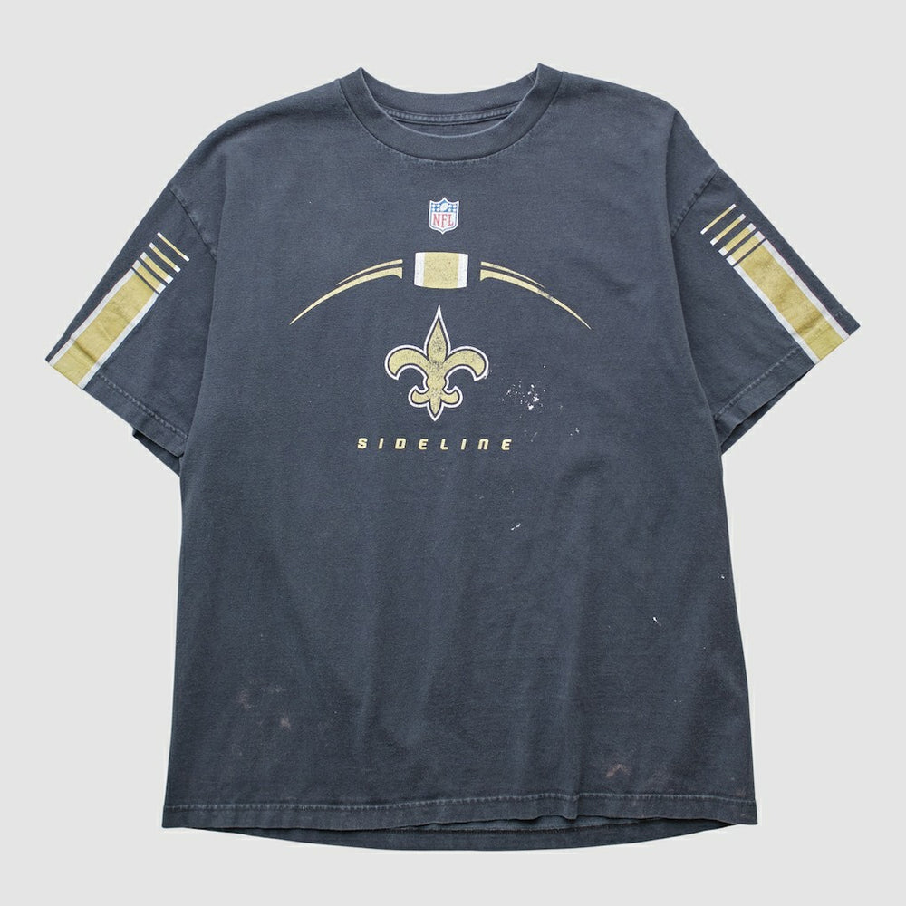 Fanatics New Orleans Saints Reebok 2000s T-shirt Black Vintage