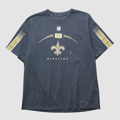 Fanatics New Orleans Saints Reebok 2000s T-shirt Black Vintage
