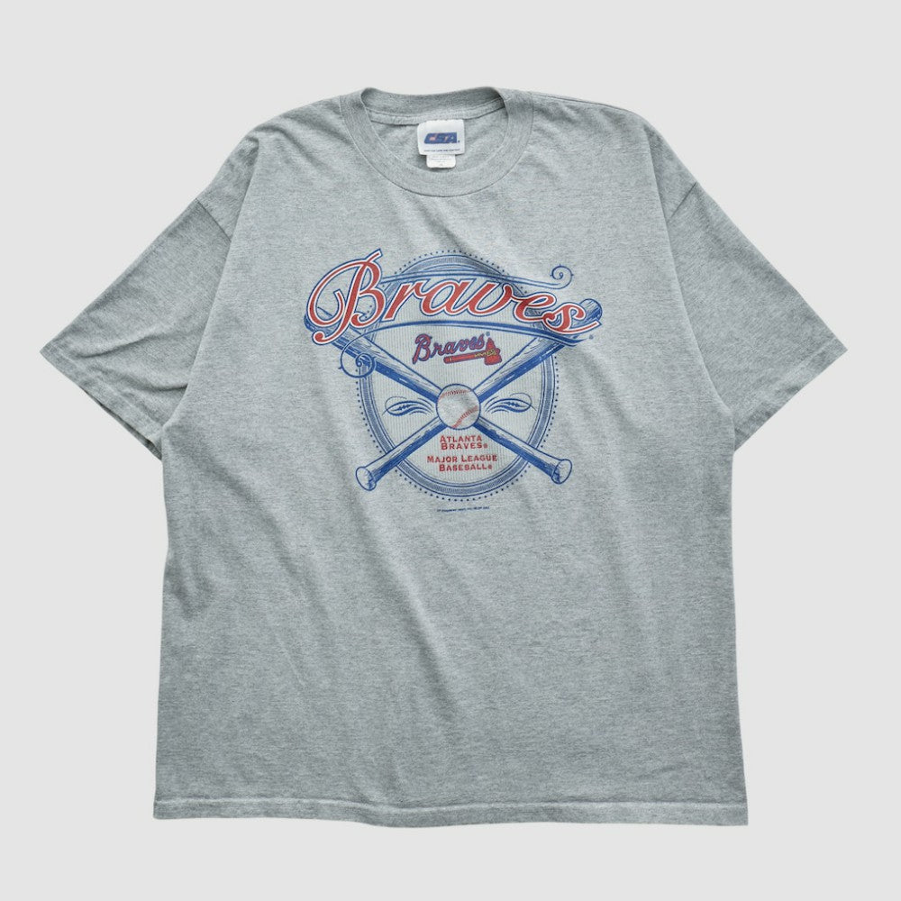 Atlanta Braves CSA 2002 T-shirt - Heather Gray - Vintage - Fanatics Online