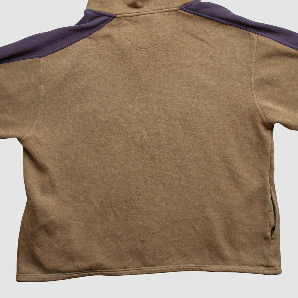 Fanatics Minnesota Vikings Lee Sport 90s Hooded 1/4 Zip Sweatshirt Clay Vintage