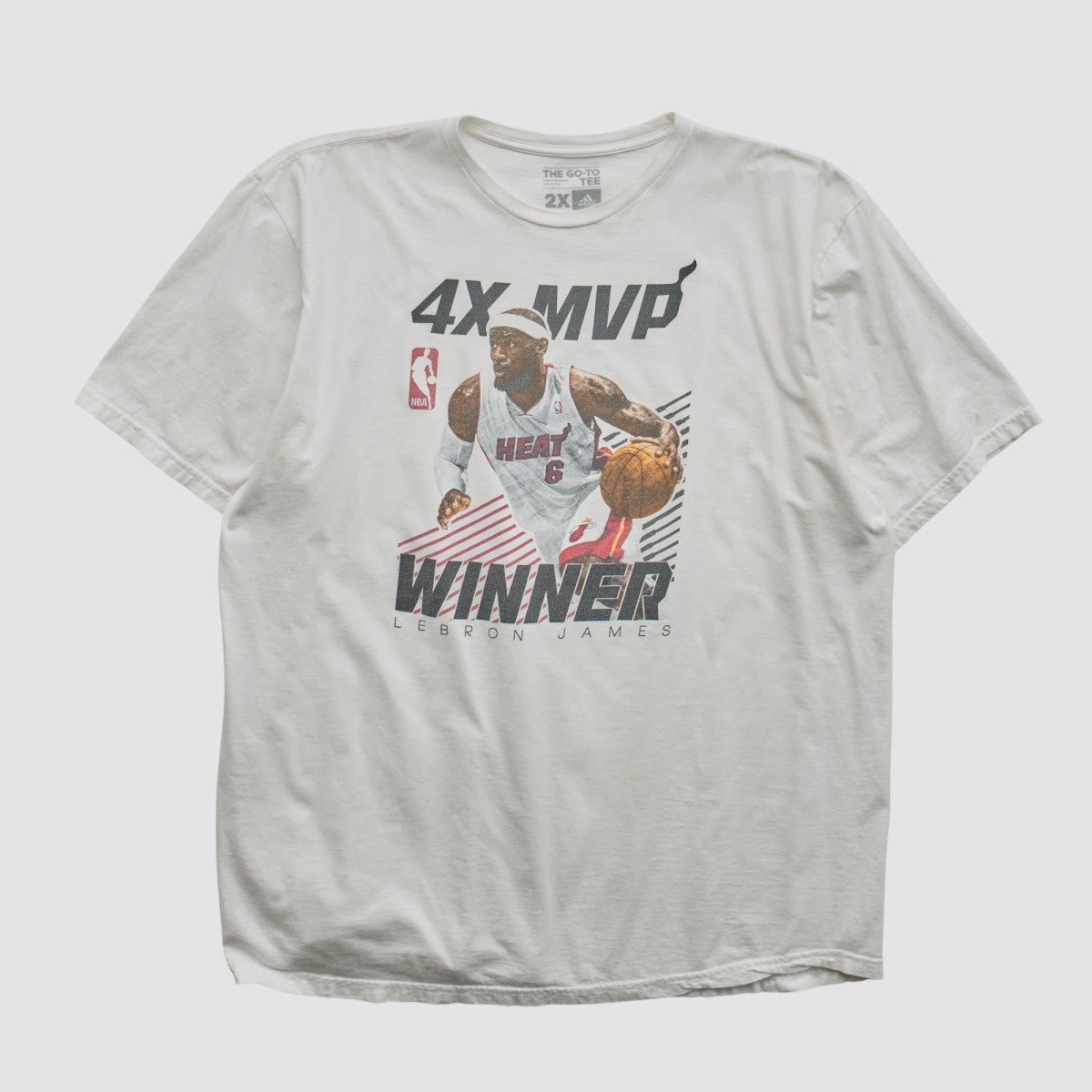 Lebron James 2010s T-shirt White Vintage | Adidas for sale