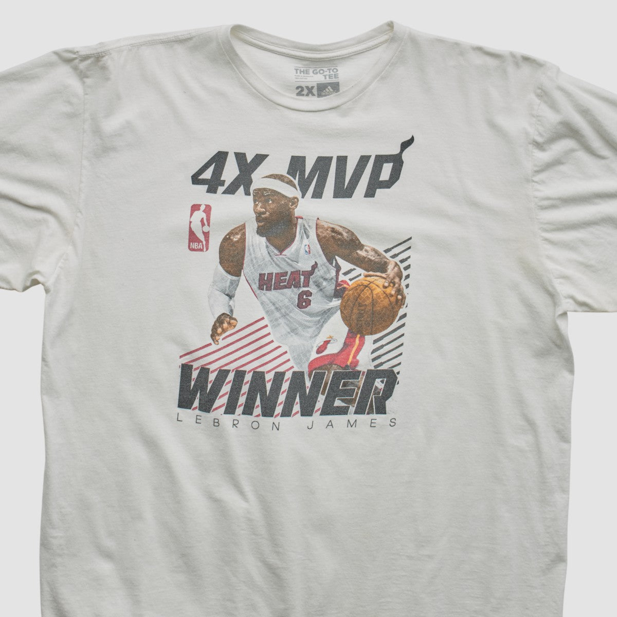 Lebron James 2010s T-shirt White Vintage | Adidas for sale