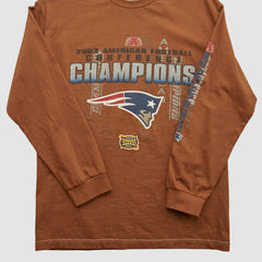 Fanatics New England Patriots Alstyle 2003 Long Sleeve T-shirt Clay Vintage
