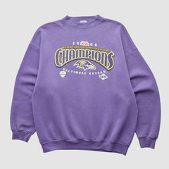 Fanatics Baltimore Ravens Tultex 2000 Pullover Sweatshirt Purple Vintage