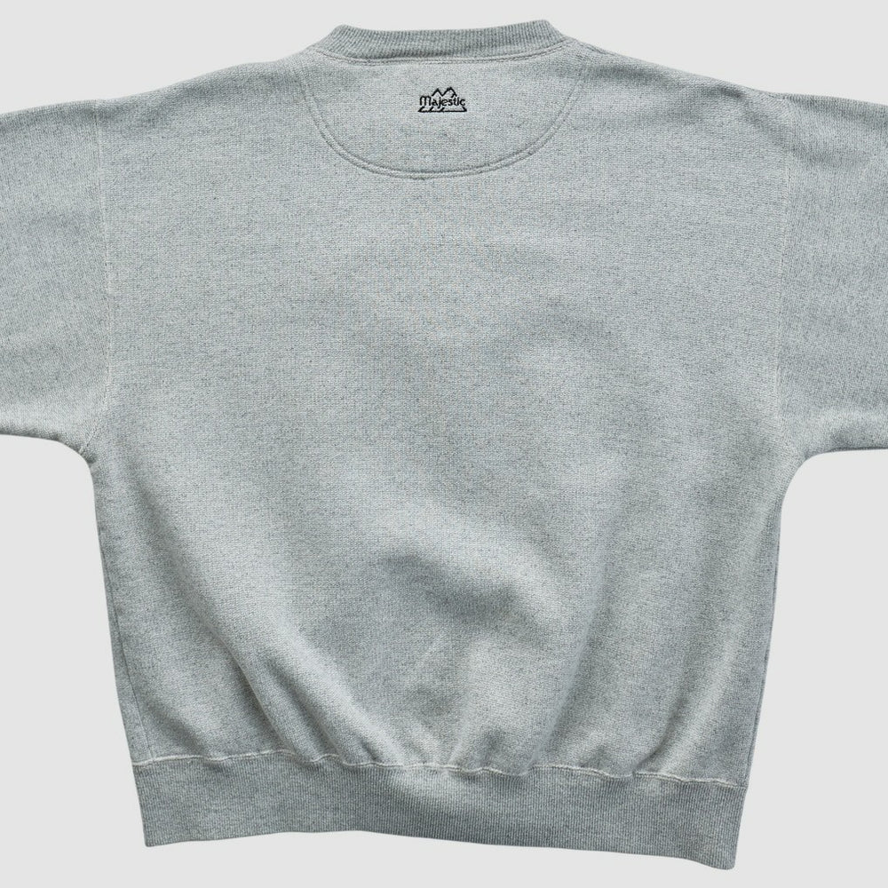 Fanatics Minnesota Vikings Majestic 2000s Pullover Sweatshirt Heather Gray Vintage