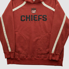 Fanatics Kansas City Chiefs Reebok 2000s Hooded Pullover Sweatshirt Red Vintage