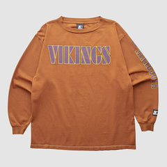 Fanatics Minnesota Vikings Starter 90s Long Sleeve T-shirt Clay Vintage