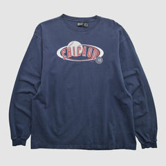 Chicago Cubs Gear For Sports 2000s Long Sleeve T-shirt - Navy - Vintage - Fanatics Discount