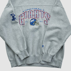 Fanatics New York Giants Lee Apparel 90s Pullover Sweatshirt Gray Vintage