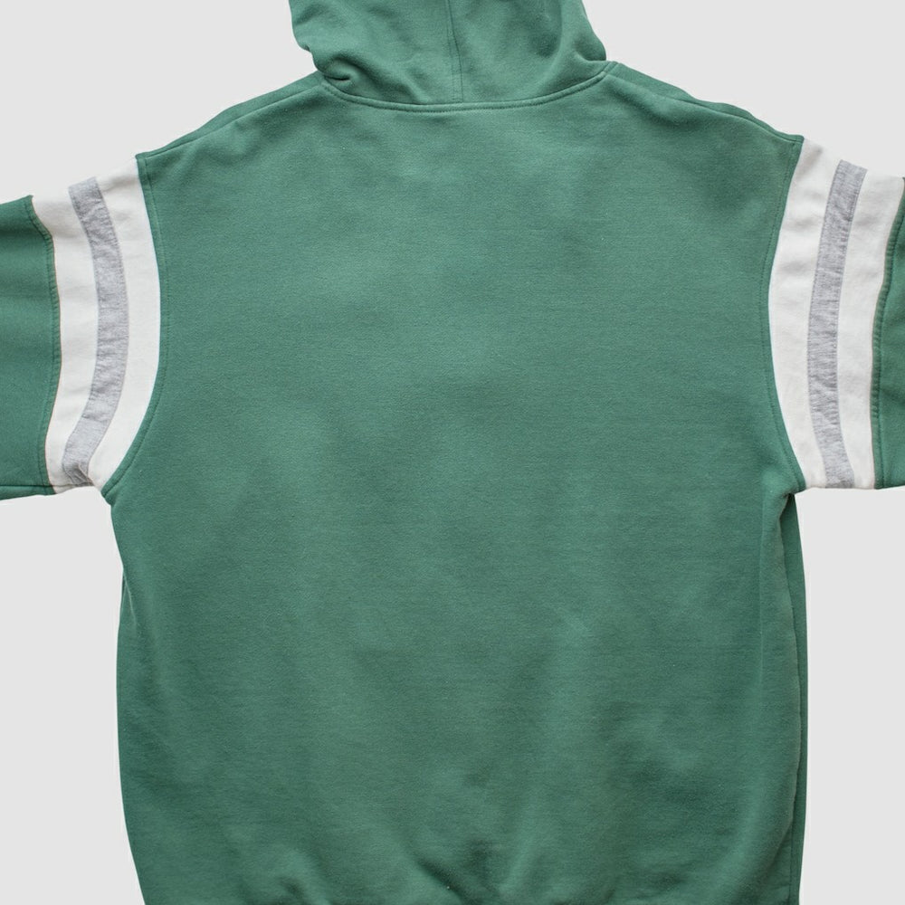 Fanatics New York Jets Reebok 2000s Hooded Full Zip Sweatshirt Green Vintage