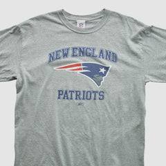 Fanatics New England Patriots NFL 2000s Long Sleeve T-shirt Heather Gray Vintage
