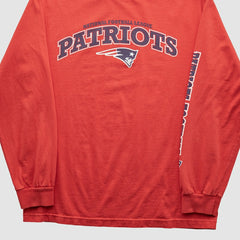Fanatics New England Patriots NFL 2010s Long Sleeve T-shirt Red Vintage