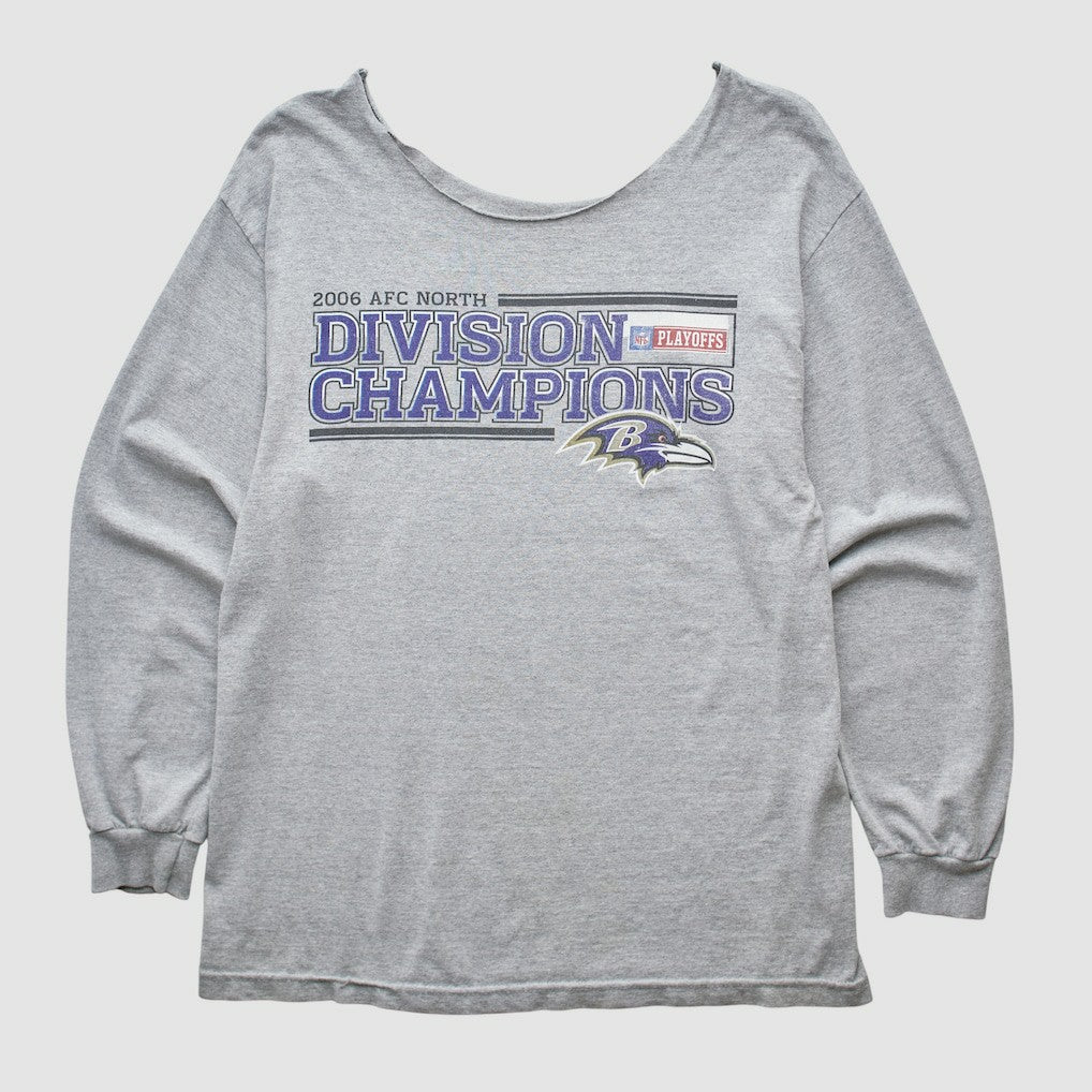 Fanatics Baltimore Ravens 2006 Long Sleeve T-shirt Heather Gray Vintage