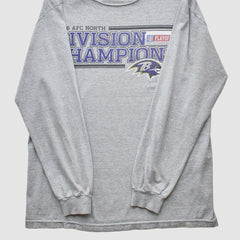 Fanatics Baltimore Ravens 2006 Long Sleeve T-shirt Heather Gray Vintage