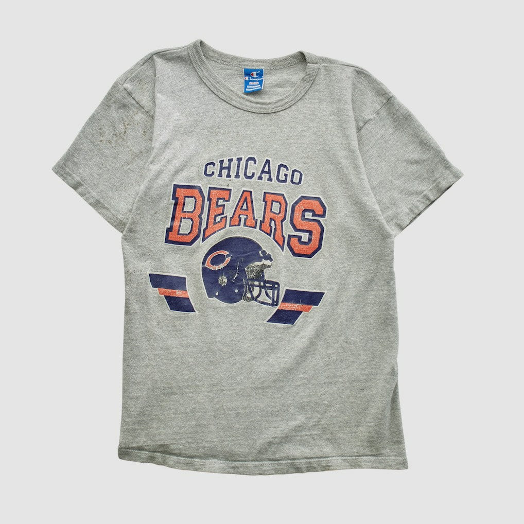 Fanatics Chicago Bears Champion 80s T-shirt Heather Gray Vintage