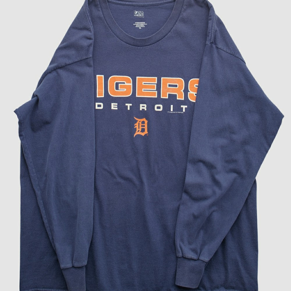 Detroit Tigers Lee Sport 2000s Long Sleeve T-shirt - Navy - Vintage - Fanatics on Sale