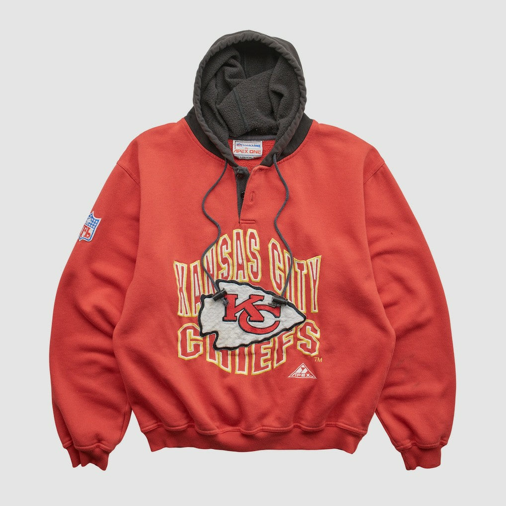 Fanatics Kansas City Chiefs Pro Line 90s Hooded Pullover Sweatshirt Red Vintage