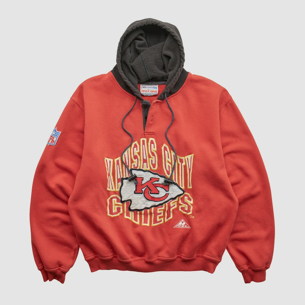 Fanatics Kansas City Chiefs Pro Line 90s Hooded Pullover Sweatshirt Red Vintage