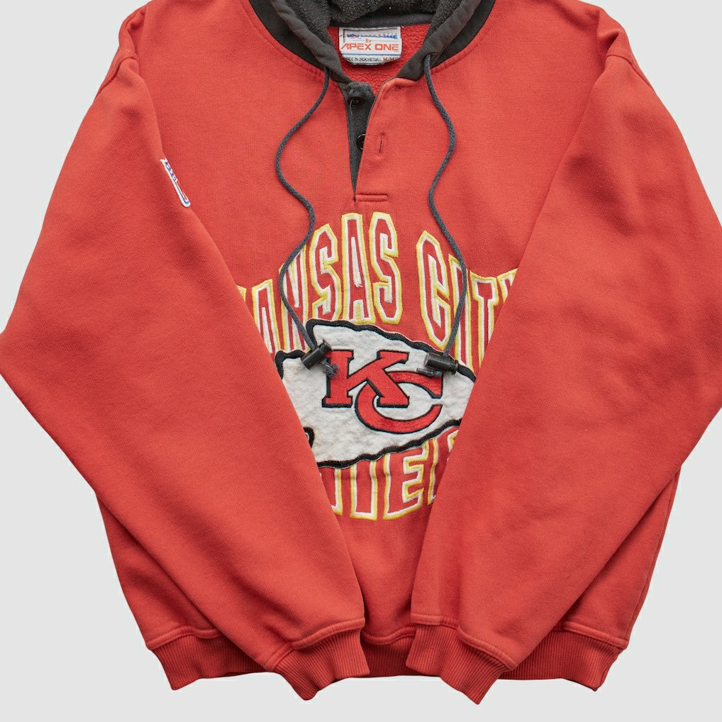 Fanatics Kansas City Chiefs Pro Line 90s Hooded Pullover Sweatshirt Red Vintage