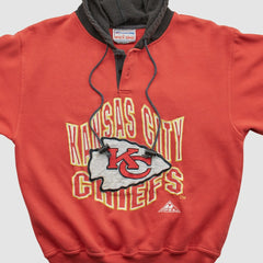 Fanatics Kansas City Chiefs Pro Line 90s Hooded Pullover Sweatshirt Red Vintage