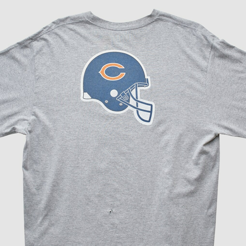Fanatics Chicago Bears Reebok 2000s Long Sleeve T-shirt Heather Gray Vintage