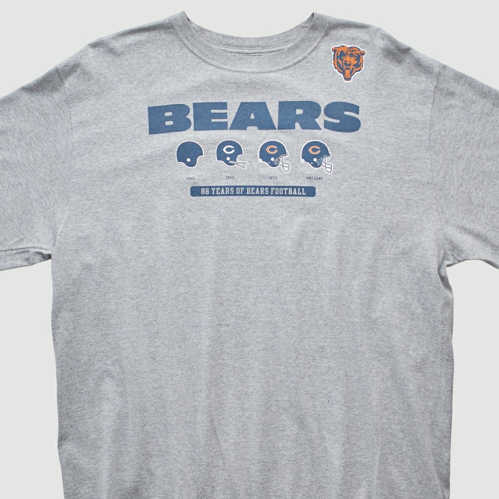 Fanatics Chicago Bears Reebok 2000s Long Sleeve T-shirt Heather Gray Vintage