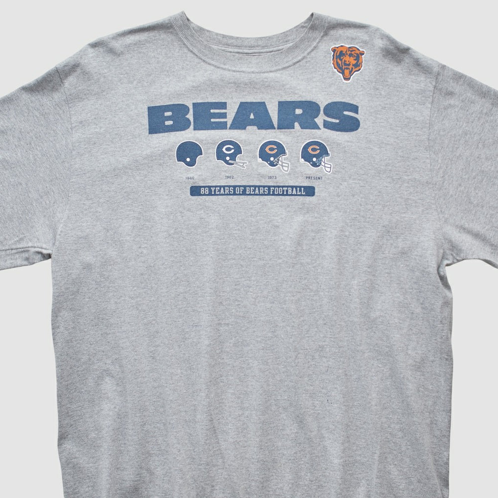 Fanatics Chicago Bears Reebok 2000s Long Sleeve T-shirt Heather Gray Vintage