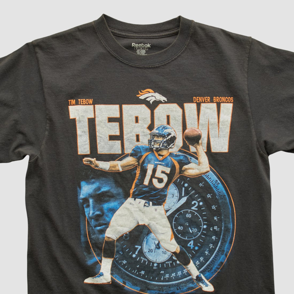Fanatics Tim Tebow Reebok 2010 T-shirt Black Vintage