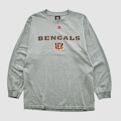 Fanatics Cincinnati Bengals NFL 2010s Long Sleeve T-shirt Heather Gray Vintage