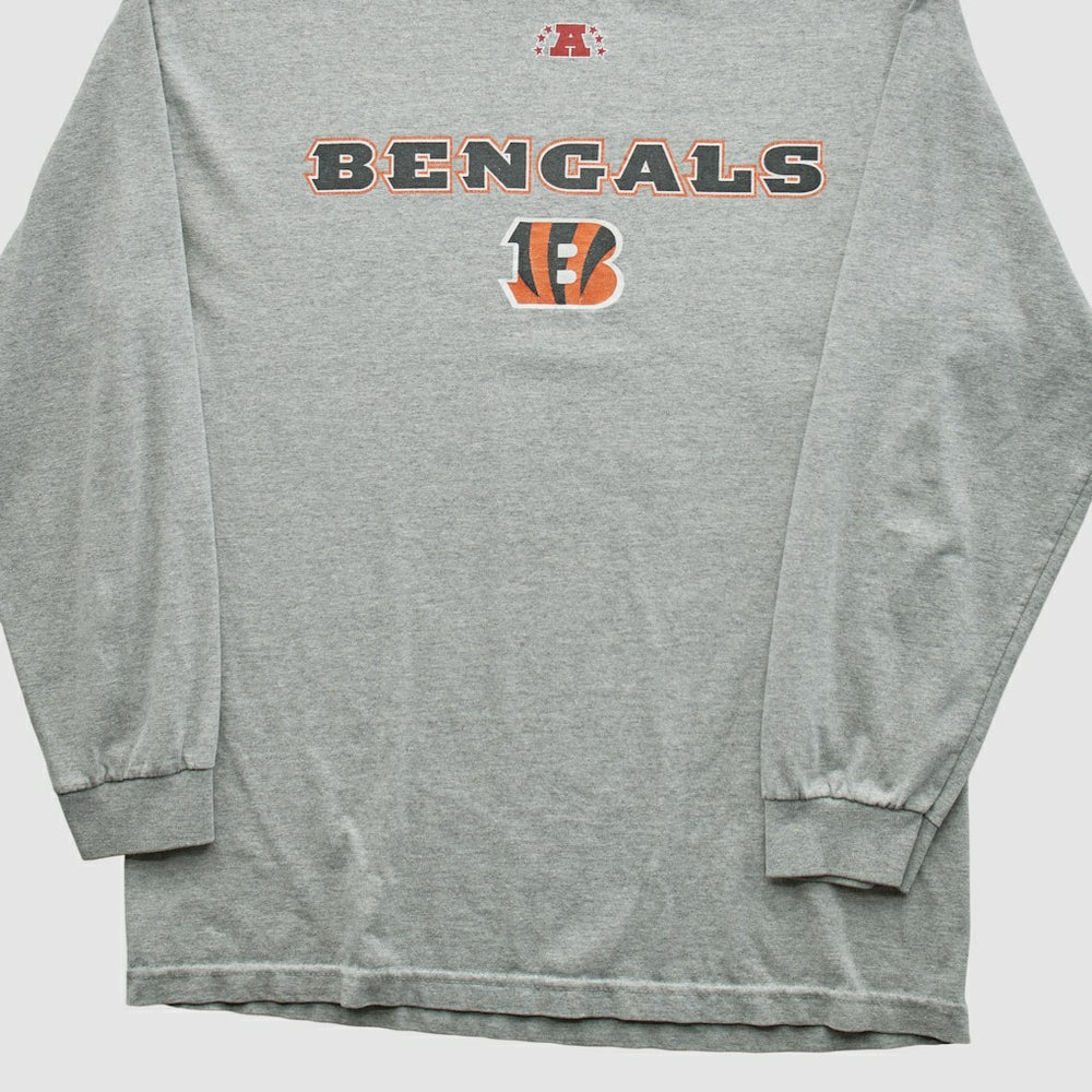 Fanatics Cincinnati Bengals NFL 2010s Long Sleeve T-shirt Heather Gray Vintage
