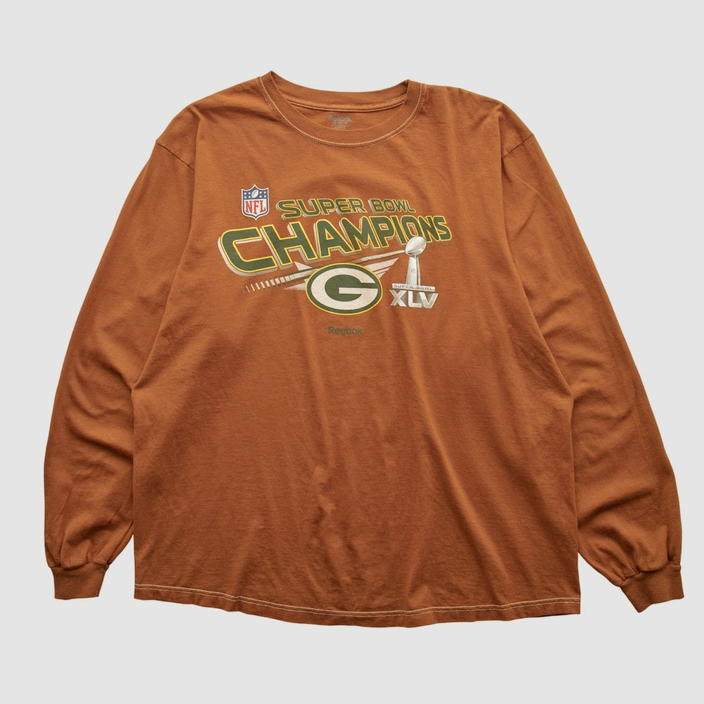 Fanatics Super Bowl Champions XLV Reebok 2011 Long Sleeve T-shirt Clay Vintage