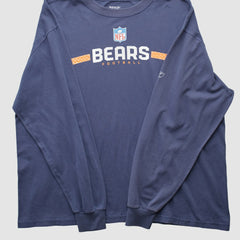 Fanatics Chicago Bears Reebok 2000s Long Sleeve T-shirt Navy Vintage