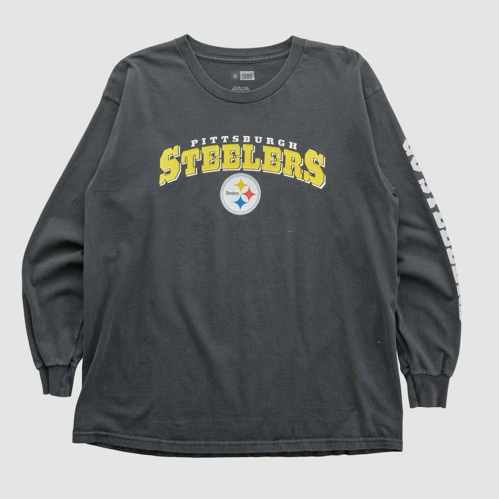 Fanatics Pittsburgh Steelers NFL 2010s Long Sleeve T-shirt Black Vintage