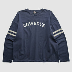 Fanatics Dallas Cowboys NFL 2000s Long Sleeve T-shirt Navy Vintage