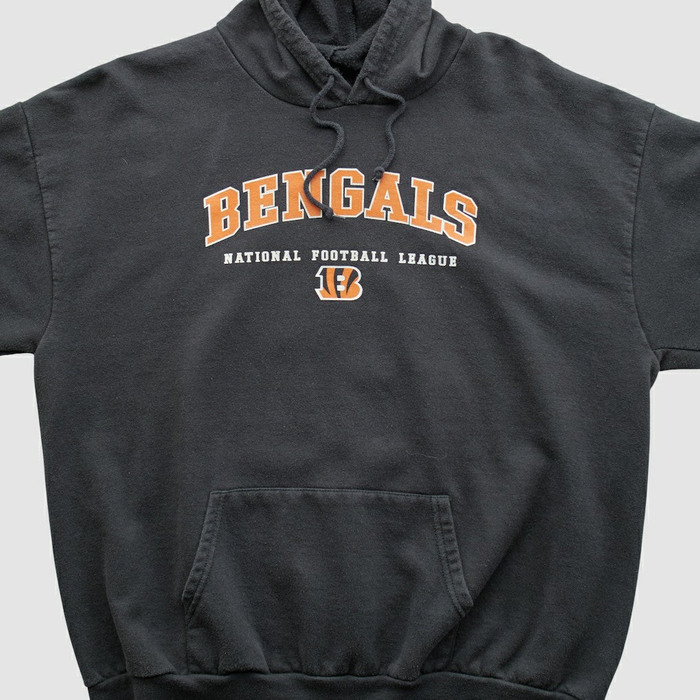 Fanatics Cincinnati Bengals NFL 2000s Hooded Pullover Sweatshirt Black Vintage