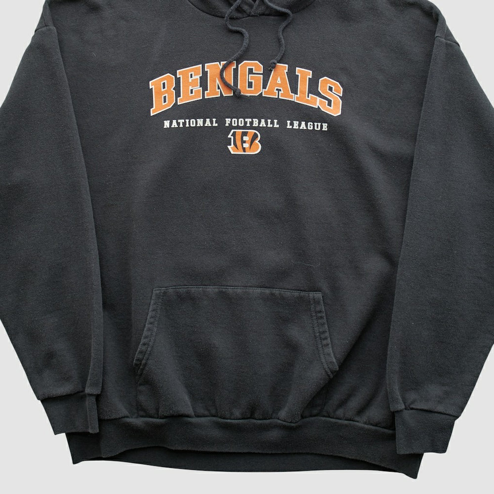 Fanatics Cincinnati Bengals NFL 2000s Hooded Pullover Sweatshirt Black Vintage