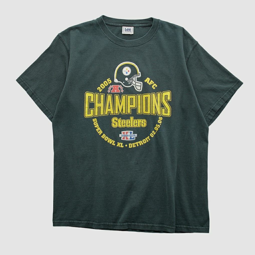 Fanatics AFC Champions Lee Sport 2005 T-shirt Black Vintage