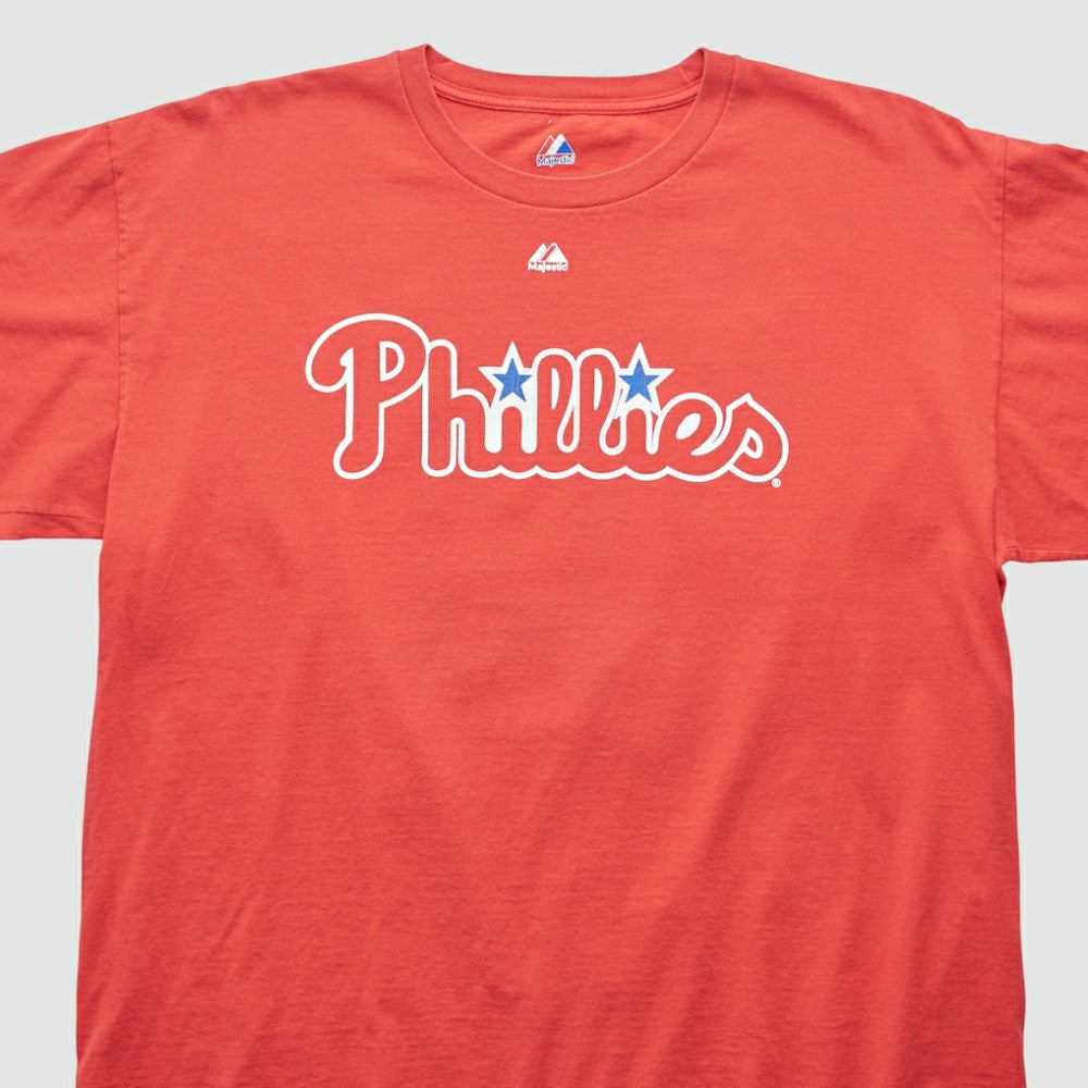 Philadelphia Phillies Majestic 2000s T-shirt - Red - XVintage - Fanatics Online