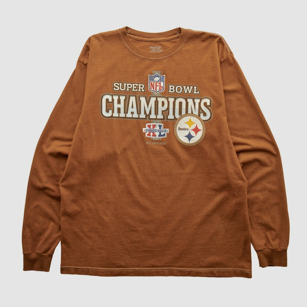 Fanatics Super Bowl Champions Reebok 2006 Long Sleeve T-shirt Clay Vintage