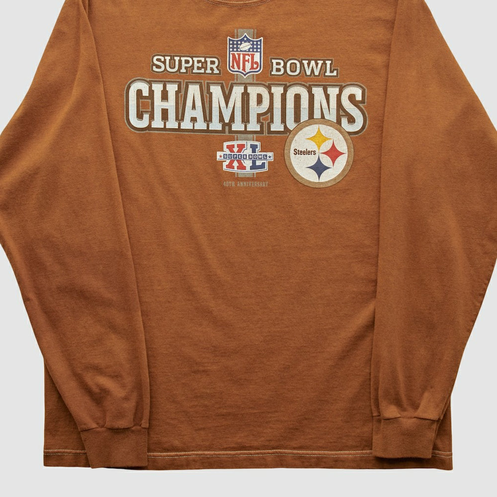 Fanatics Super Bowl Champions Reebok 2006 Long Sleeve T-shirt Clay Vintage