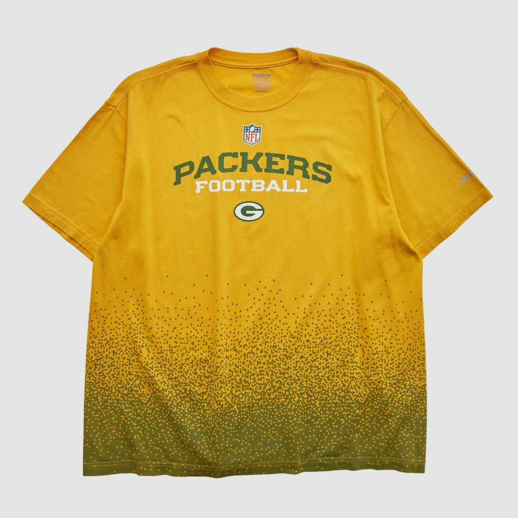 Fanatics Green Bay Packers Reebok 2000s T-shirt Yellow Vintage