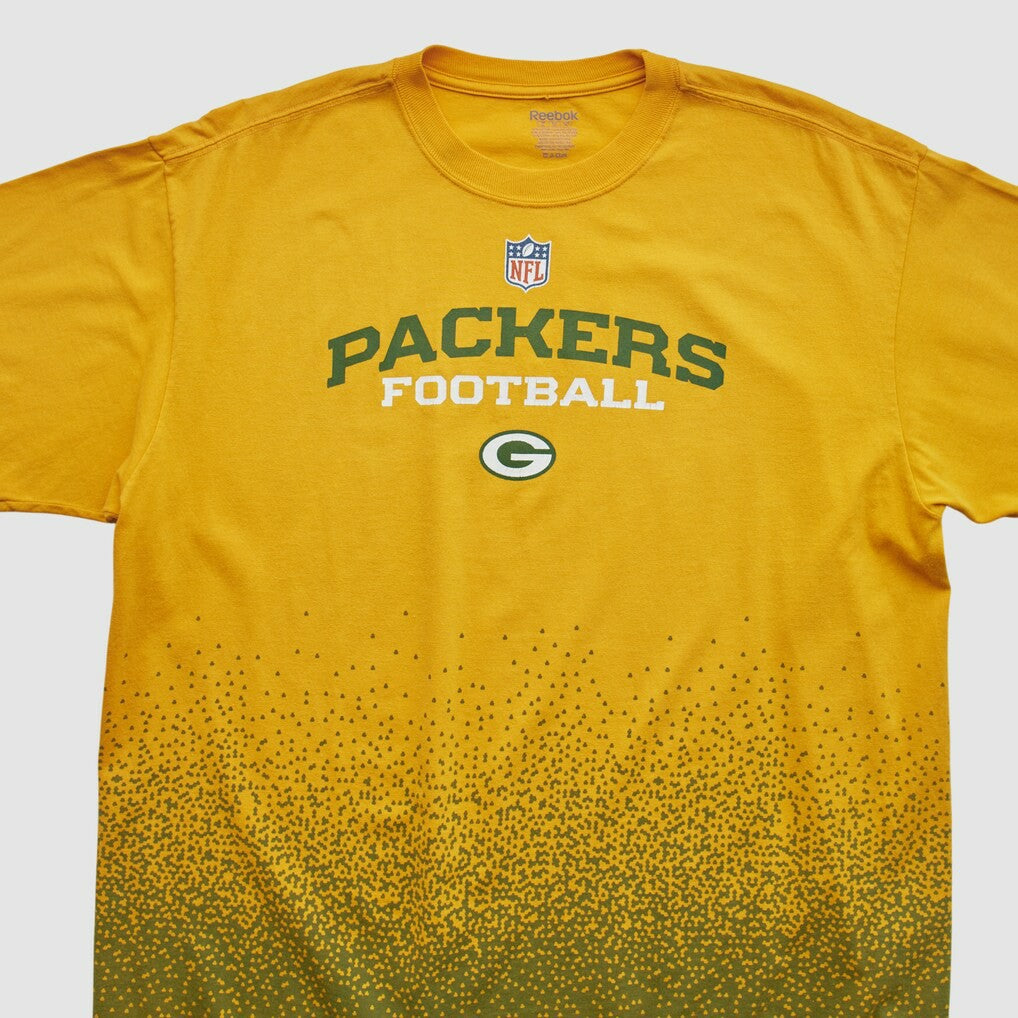Fanatics Green Bay Packers Reebok 2000s T-shirt Yellow Vintage