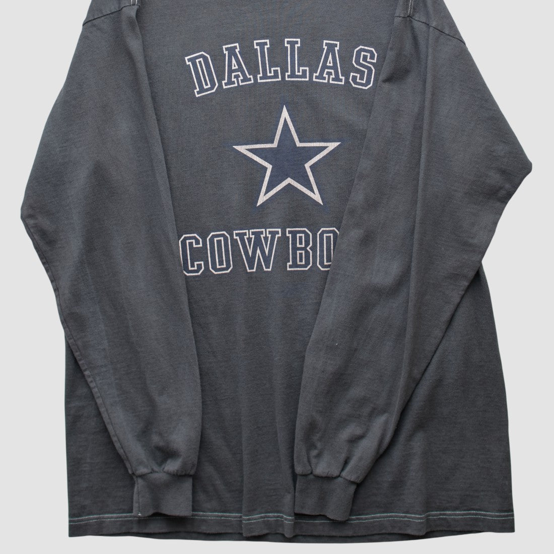 Fanatics Dallas Cowboys Reebok 2000s Long Sleeve T-shirt Charcoal Vintage