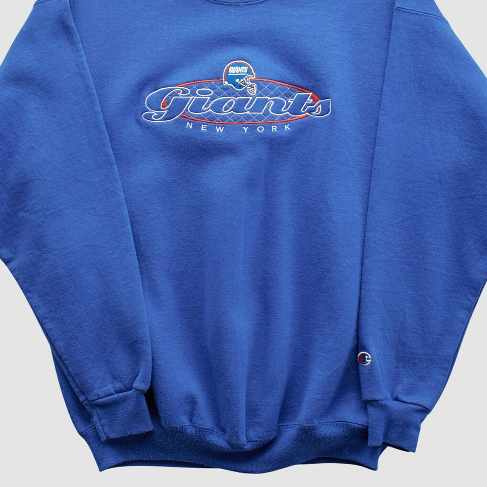 Fanatics New York Giants Champion 90s Pullover Sweatshirt Blue Vintage