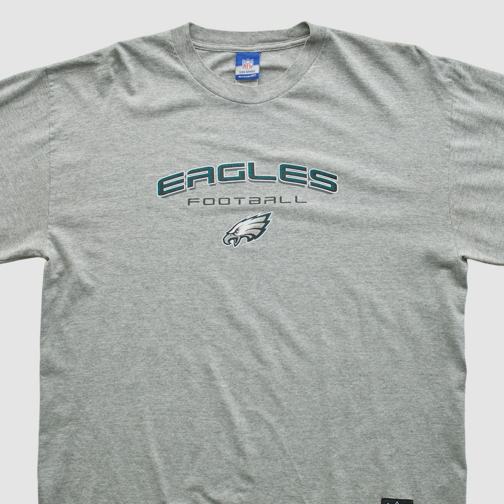 Fanatics Philadelphia Eagles Reebok 2000s Long Sleeve T-shirt Heather Gray Vintage