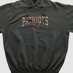 Fanatics New England Patriots NFL 2000s Hooded Pullover Sweatshirt Black Vintage