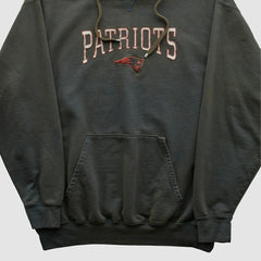 Fanatics New England Patriots NFL 2000s Hooded Pullover Sweatshirt Black Vintage