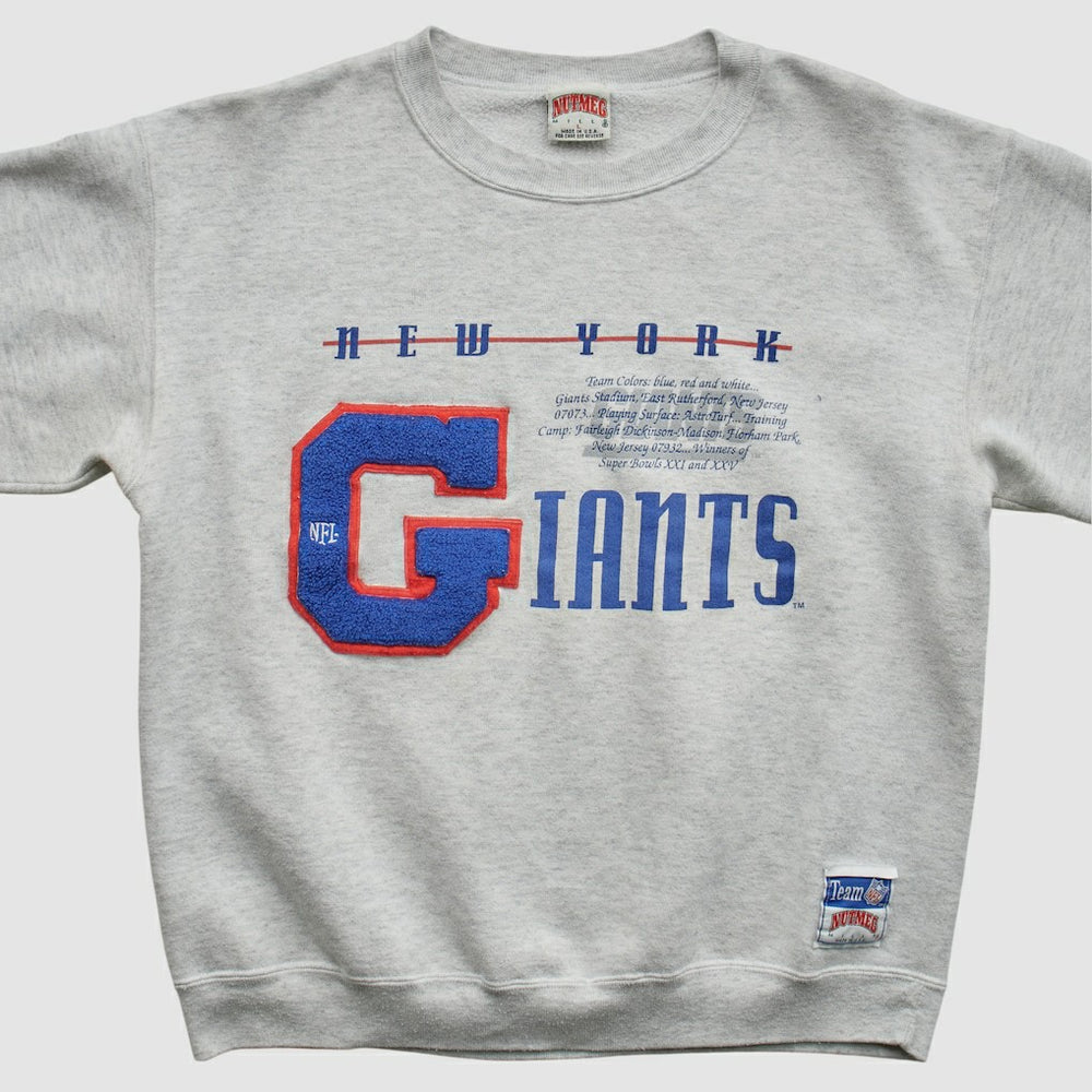 Fanatics New York Giants Nutmeg Mills 90s Sweatshirt Heather Gray Vintage