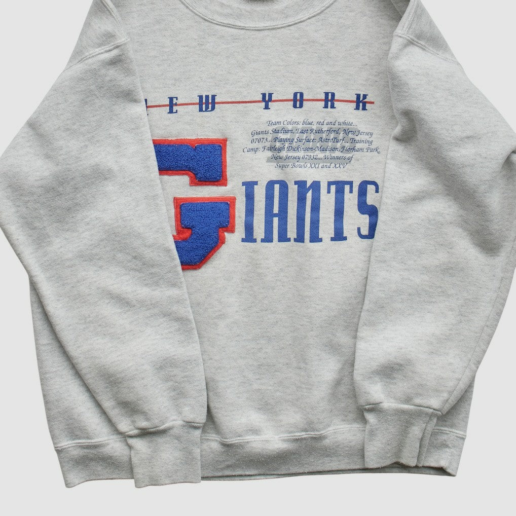Fanatics New York Giants Nutmeg Mills 90s Sweatshirt Heather Gray Vintage